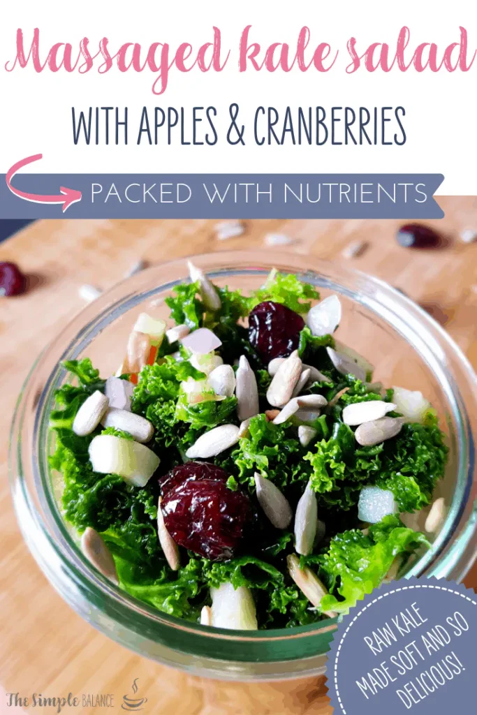 Massaged Kale Salad With Apple and Cranberries 4