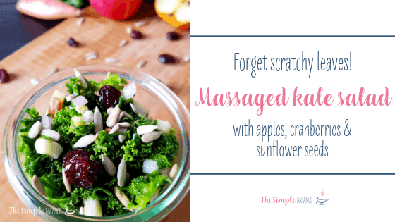Massaged Kale Salad With Apple and Cranberries 1