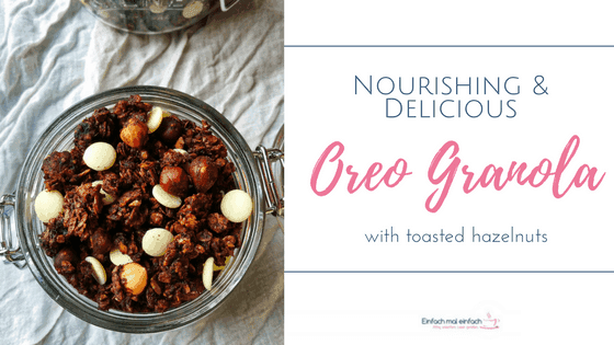 Oreo granola with toasted hazelnuts 1