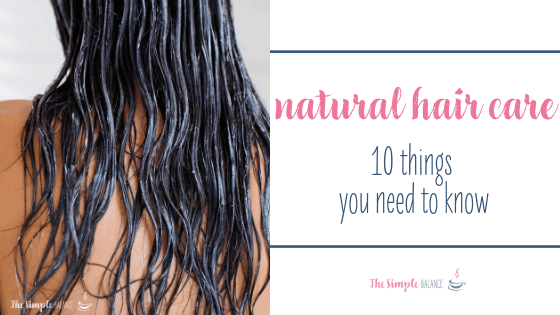 Dark wet hair on woman's back