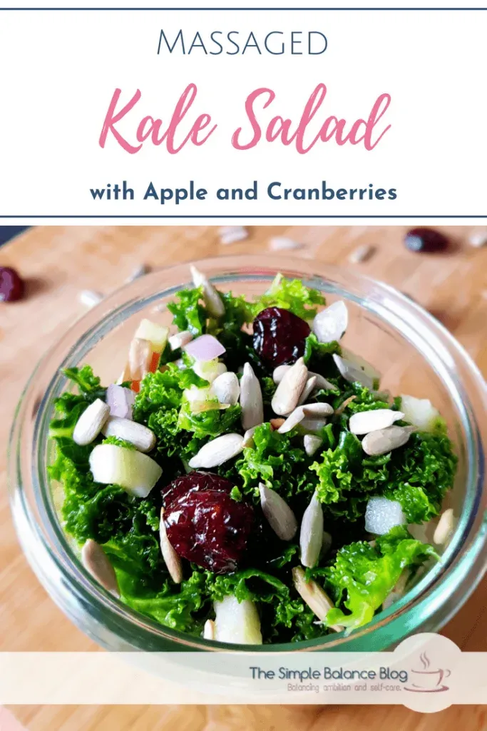 Massaged Kale Salad With Apple and Cranberries 6 Massaged Kale Salad With Apple and Cranberries 5