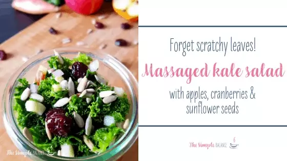 Massaged Kale Salad With Apple and Cranberries 2 Massaged Kale Salad With Apple and Cranberries 2