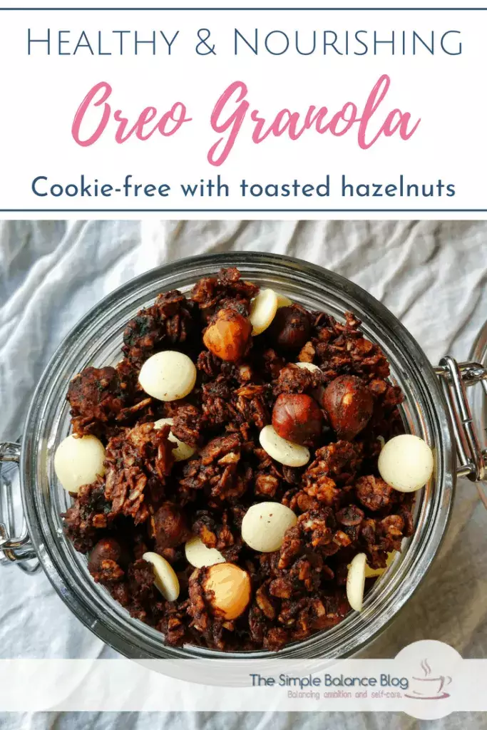 Oreo granola with toasted hazelnuts 6 Oreo granola with toasted hazelnuts 5