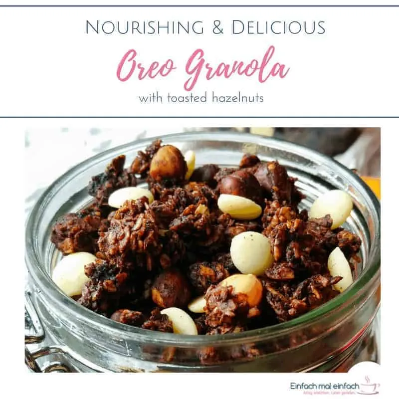 Oreo granola with toasted hazelnuts 3 Oreo Granola