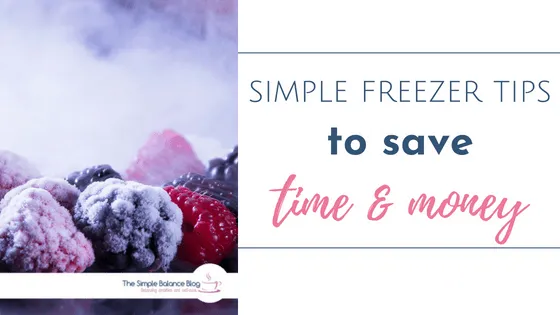 Simple freezer tips to save time and money 1 simple freezer tips title image