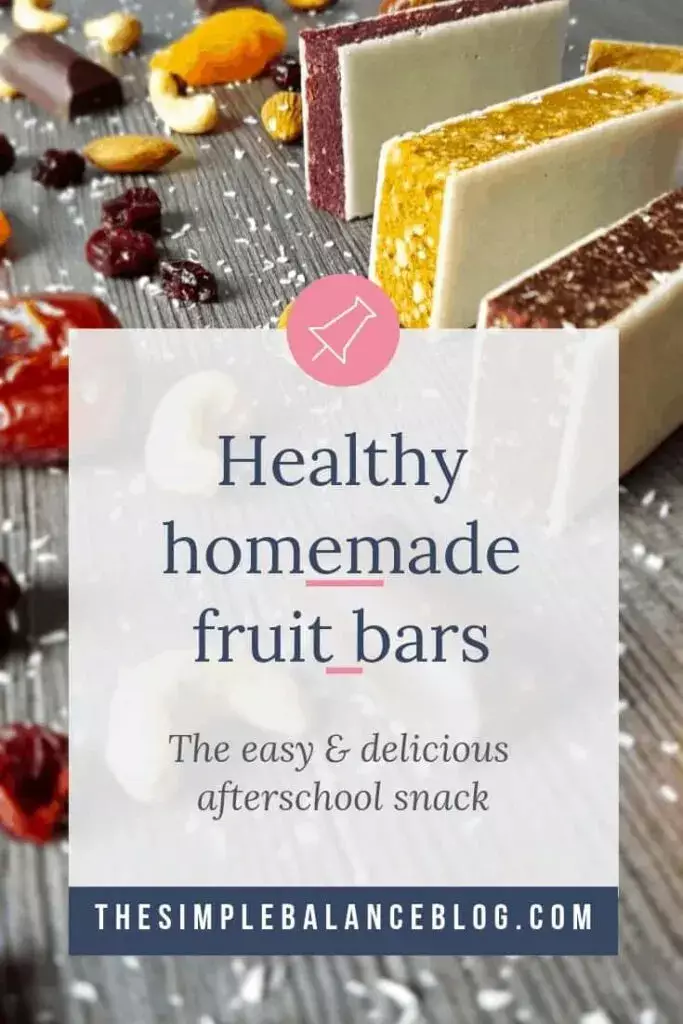 Homemade fruit bars - 1 recipe and 3 variations 12 fruit bar pinterest image