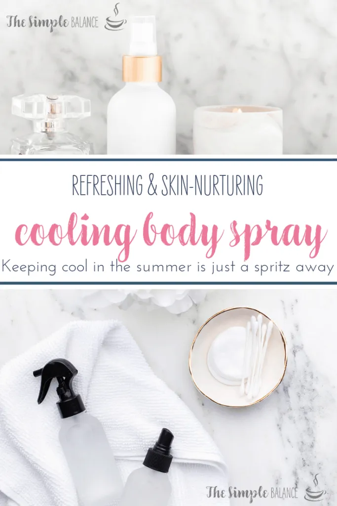 Cooling Body Spray - 3 homemade solutions that soothe your skin 12 a group of objects on a marble surface