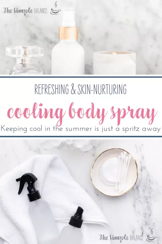 Cooling Body Spray - 3 homemade solutions that soothe your skin 16 a group of objects on a marble surface