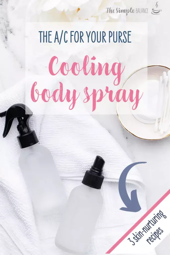 Cooling Body Spray - 3 homemade solutions that soothe your skin 13 a spray bottles on a towel