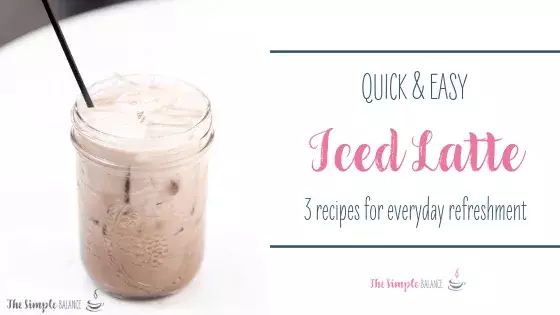 Easy iced latte - 3 recipes 2 Iced latte in glass jar