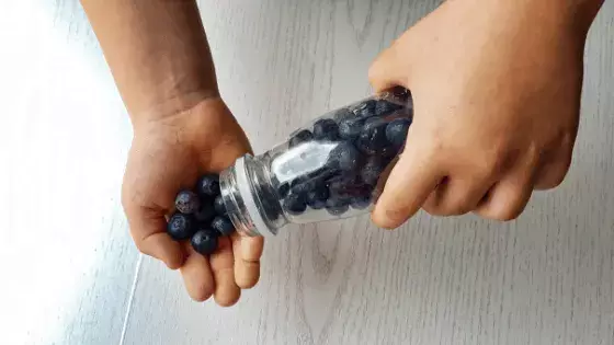 25 handy tips: Road trip with babies & toddlers 35 a person holding a bottle of blueberries
