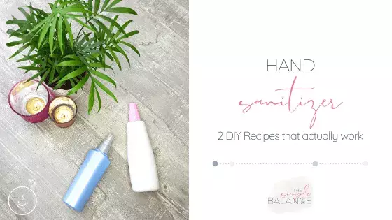 How to make hand sanitizer at home (so it actually works) 2 DIY hand sanitizer bottles on grey surface