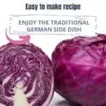 Authentic German red cabbage recipe for a delicious and traditional side dish.