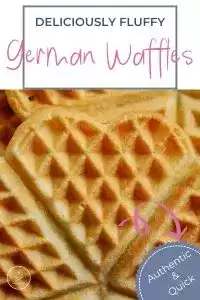 How to Make German Waffles: The Delicious Bergische Waffeln 9 a close up of a heart shaped waffle