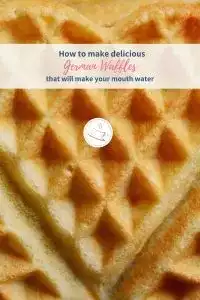 How to Make German Waffles: The Delicious Bergische Waffeln 10 a close up of a waffle