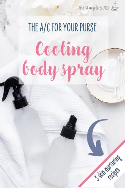 Cooling Body Spray - 3 homemade solutions that soothe your skin 12 a spray bottles on a towel