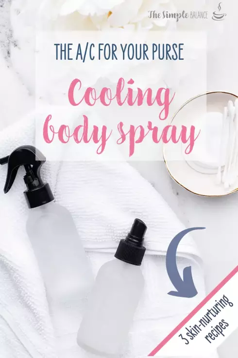 Cooling Body Spray - 3 homemade solutions that soothe your skin 8 a spray bottles on a towel