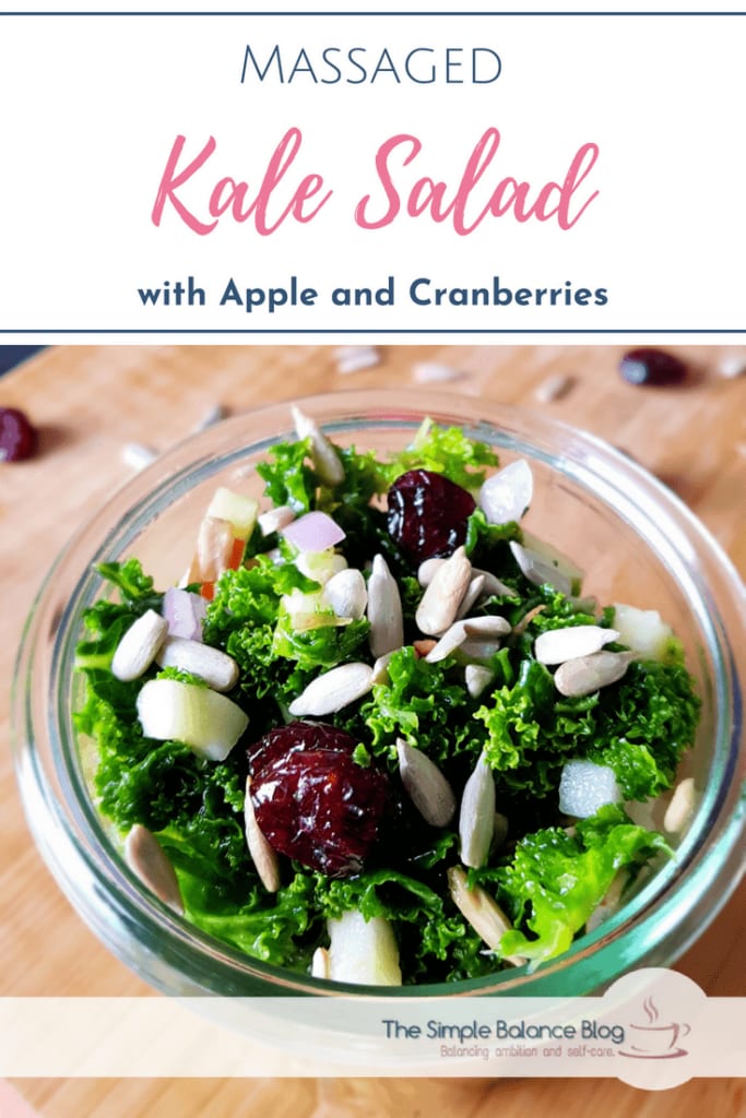 Massaged Kale Salad With Apple and Cranberries 5