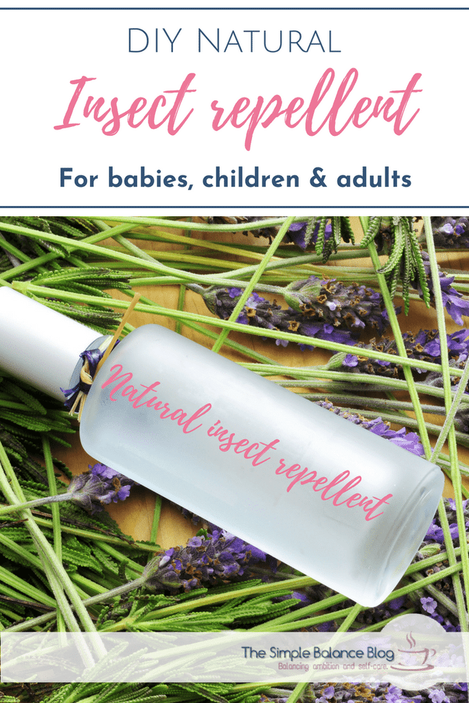 DIY Natural Insect Repellent - for babies, children and adults 14 a bottle of insect repellent on a table