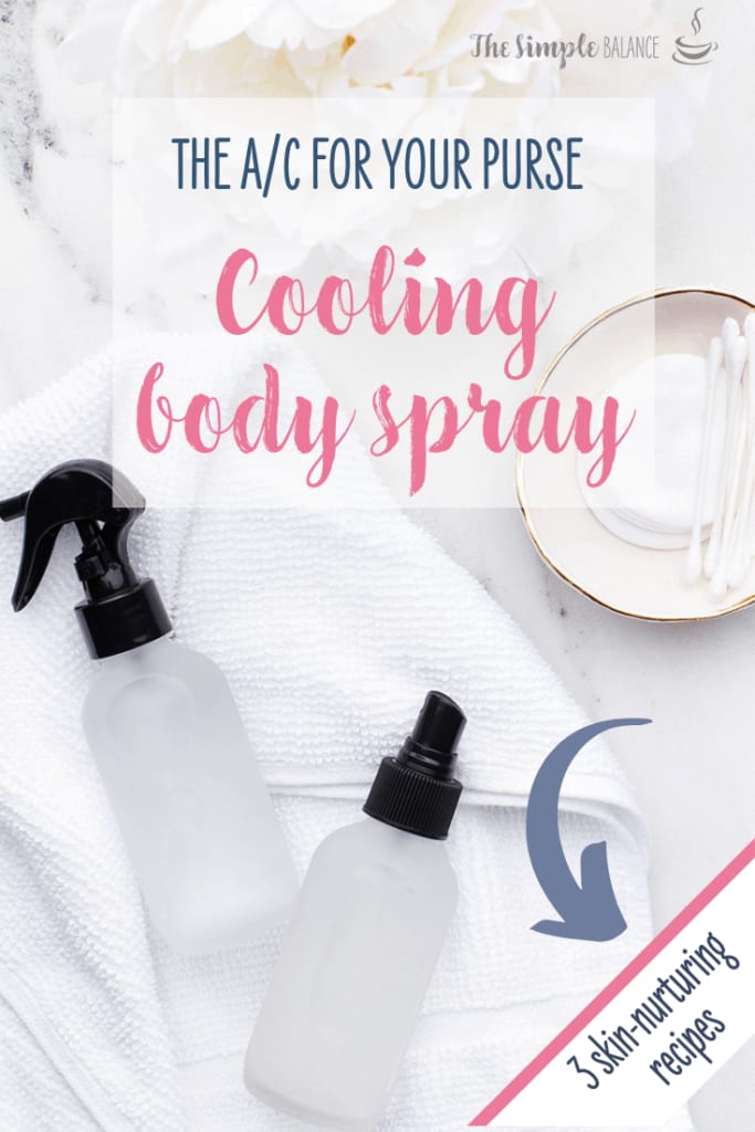 Cooling Body Spray - 3 homemade solutions that soothe your skin 11 a spray bottles on a towel