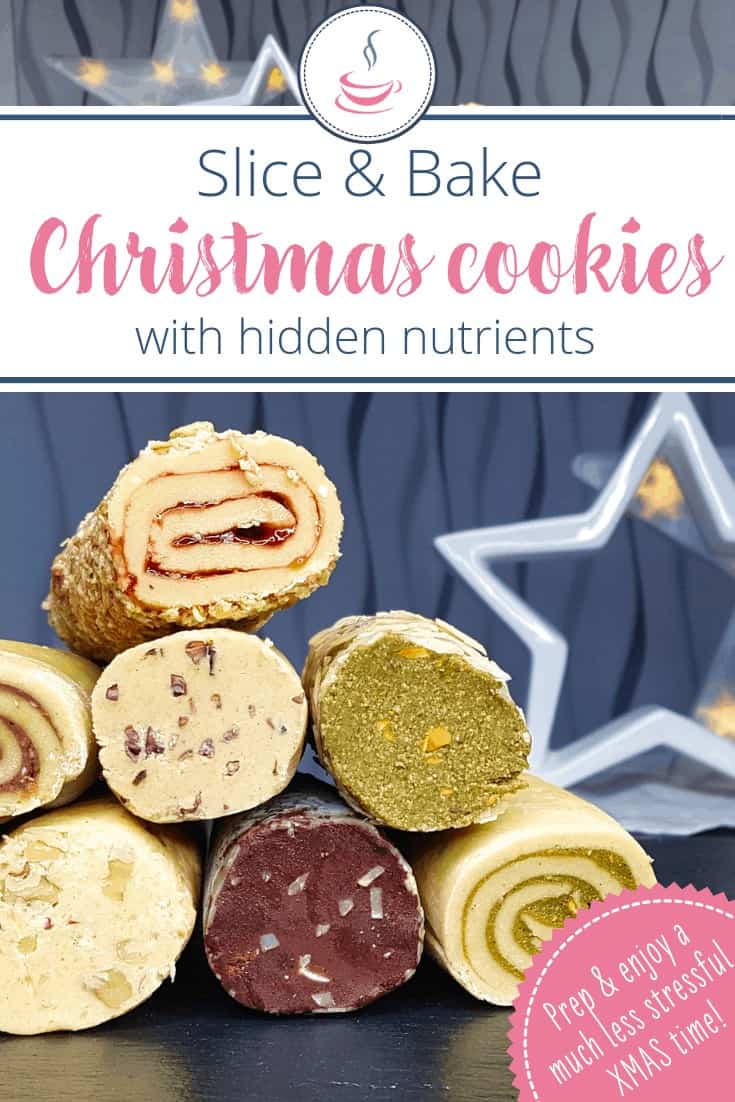 Slice and bake cookies - 7 flavors with hidden nutrients 1