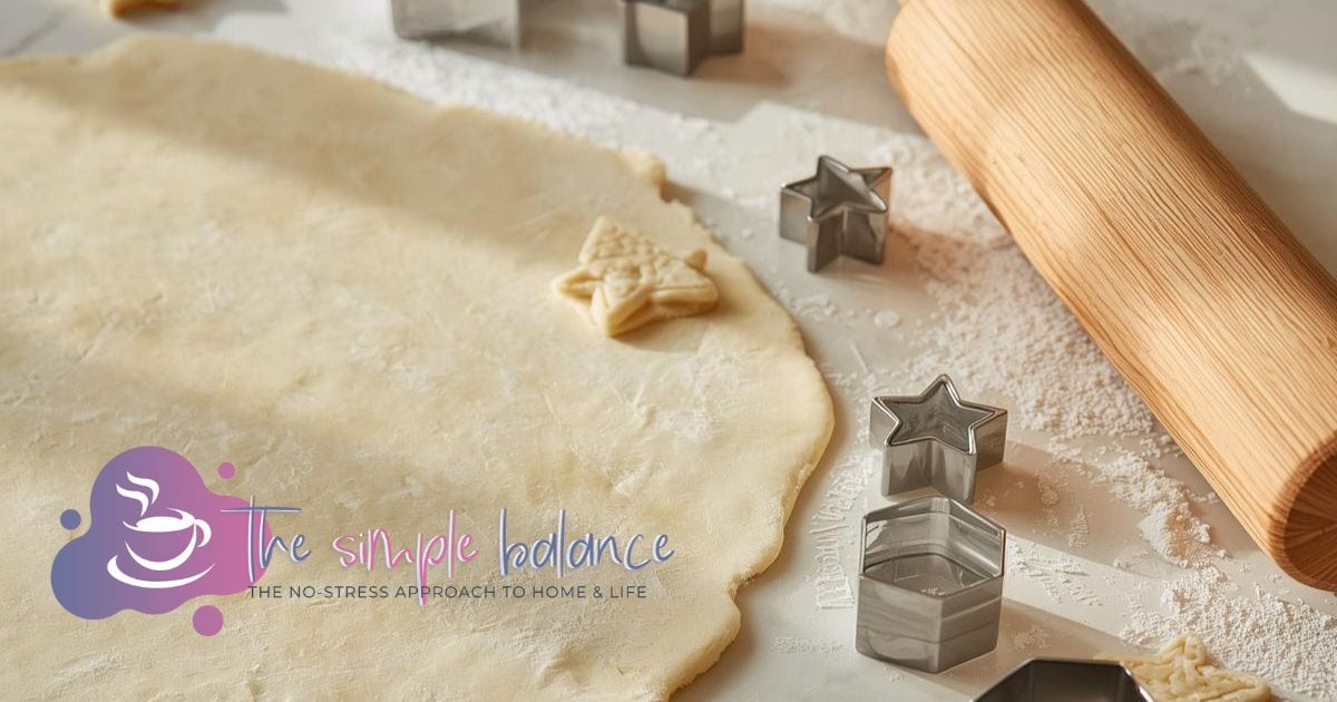 How to prepare Christmas cookies in September 1 Cookie dough with star-shaped cutters for christmas cookies in september