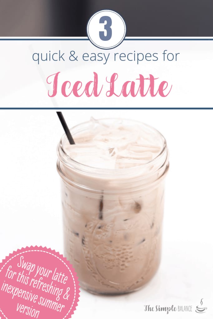 Easy iced latte - 3 recipes 5 Iced latte in glass jar