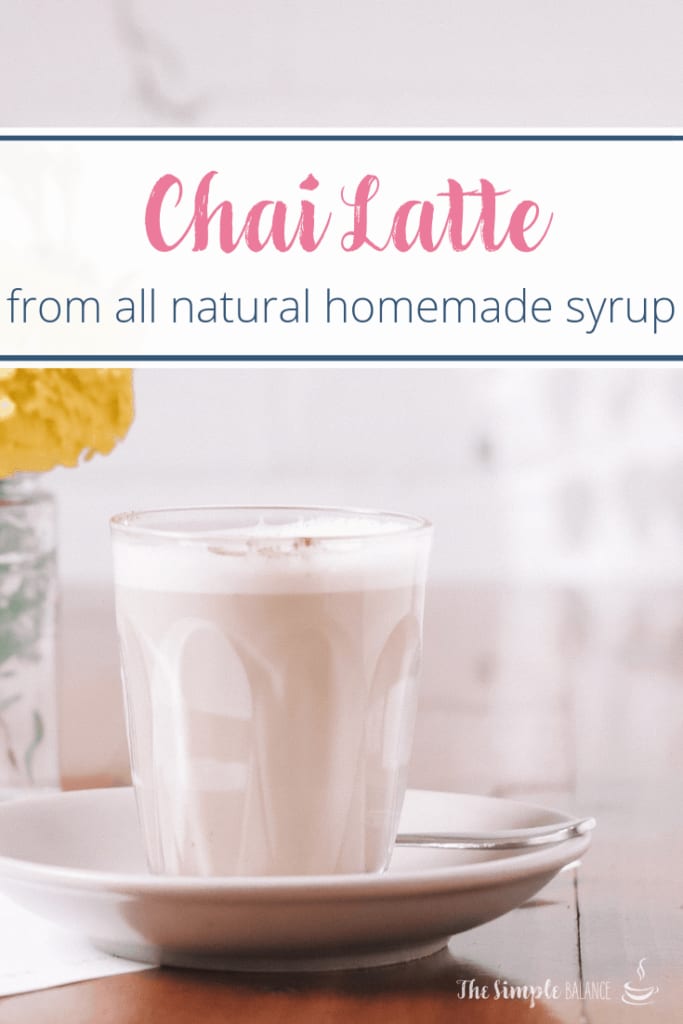 Chai Latte with easy homemade syrup 5