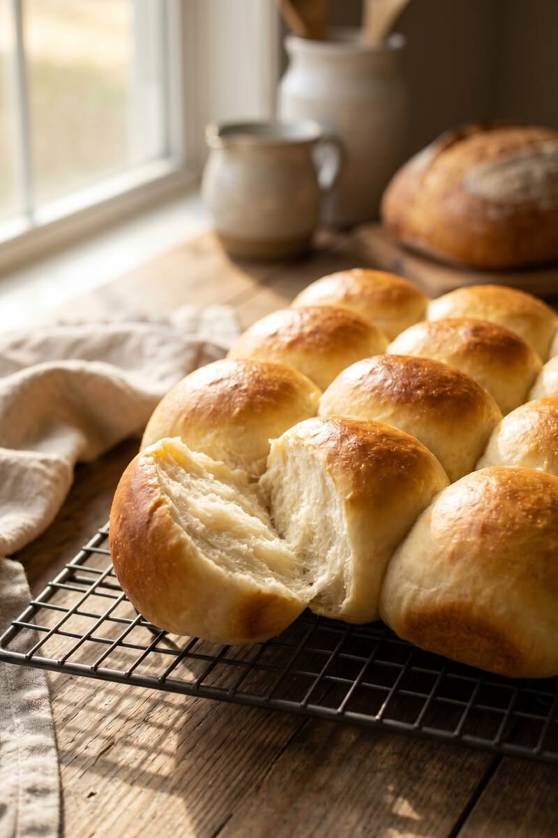 quick rolls on a cooling rack