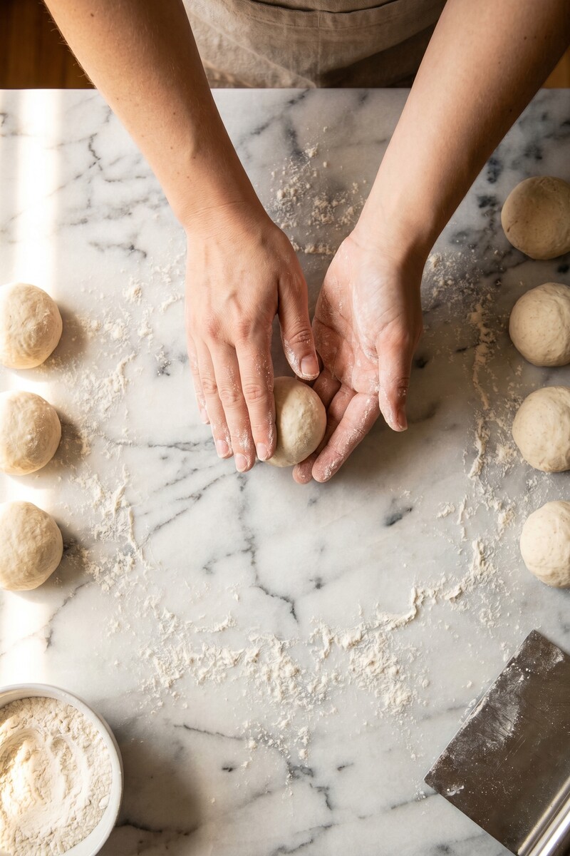 shaping quick rolls by hand